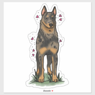 Beauceron - Autocollant de voiture de travail