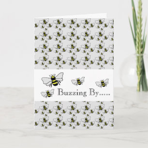 Beaucoup d'abeilles joyeuses carte d'anniversaire