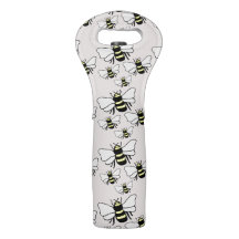 Beaucoup d'abeilles sac à vin