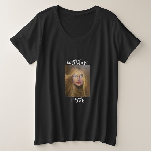 Beaucoup d'amour/T-shirt féminin plus-Size Basic (Design devant)