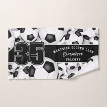 Beaucoup de balles de football nom d'équipe person