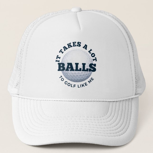 Beaucoup De Balls Casquette De Golf, Drôle Casquet (Devant)