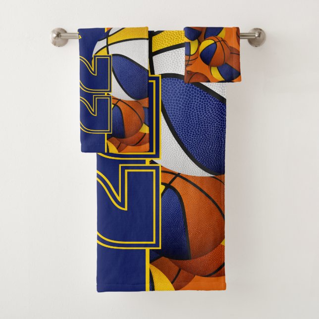 Beaucoup de boules de basket personnalisés nom d'a (En situation)