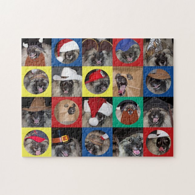 Beaucoup de casquettes de puzzle de Keeshond de (Horizontal)