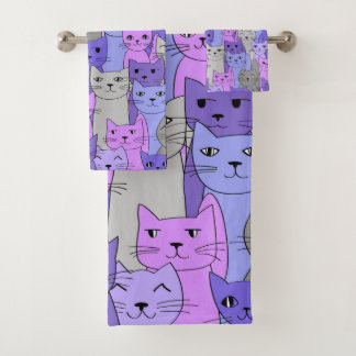 Beaucoup de chats violets Concevoir ensemble de se