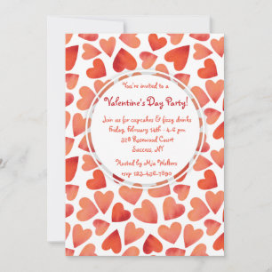 Beaucoup de coeurs Invitations de la Saint-Valenti