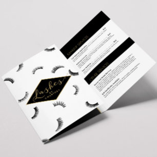 Beaucoup de Lashes Motif Lash Salon Brochure