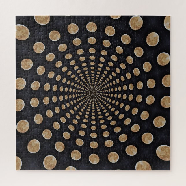 Beaucoup de lune tourbillonne le puzzle (Vertical)