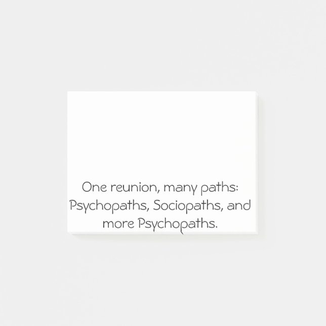 Beaucoup de notes de post-it drôles de la Réunion (Devant)