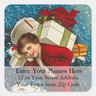 Beaucoup de paquets Vintage Étiquette de adresse d