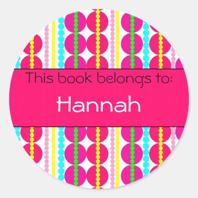 Beaucoup de points ! Étiquette de livre (Devant)