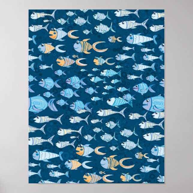Beaucoup de poissons - affiche (Devant)