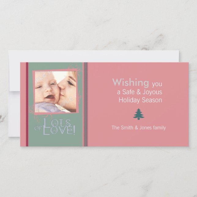 Beaucoup de souhaits d'amour Carte photo (Devant)