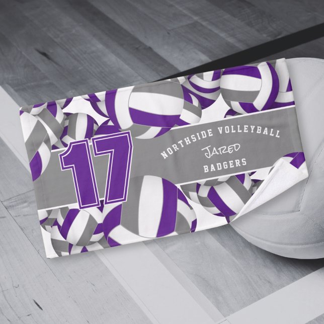 Beaucoup de volleyballs violet gris couleur d'équi (Créateur téléchargé)