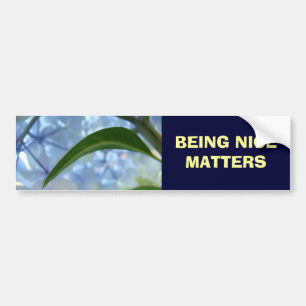 BEAUCOUP D'IMPORTANTS Bumper stickers Blue Floral