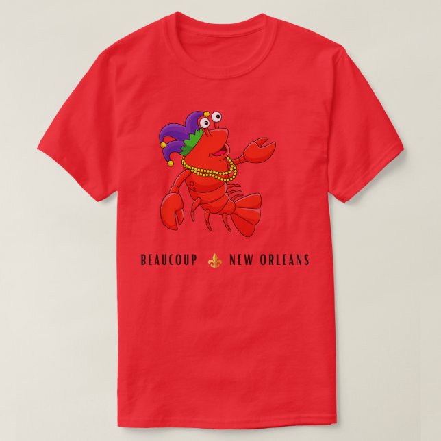 Beaucoup New Orleans Crawfish TShirt (Design devant)