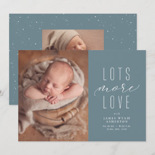 Beaucoup plus d'amour faire-part de naissance phot