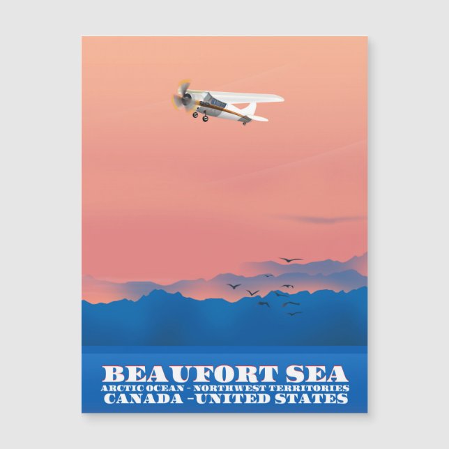 Beaufort Sea Canada affiche de voyage aux États-Un (Devant)