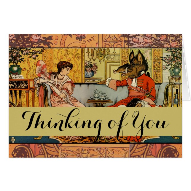 Beauté Beast Art classique Illustration (Devant horizontal)