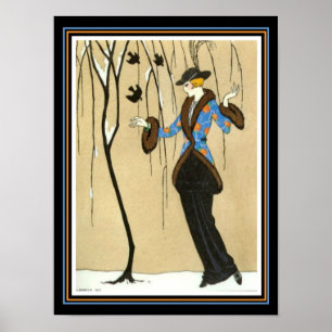 "Beauté & Bruant" Barbier Déco Imprimer 12 x 16