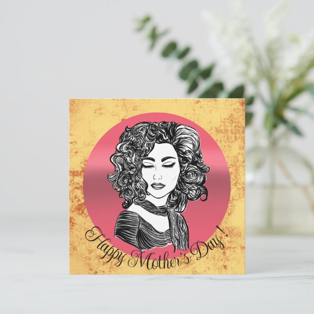Beauté cheveux bouclés - fête des mères (Debout devant)