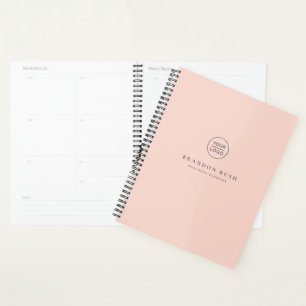 Beauté chic or heure rose Logo Business Planner