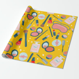 Beauté cosmétique motif or emballage cadeau