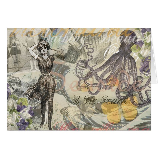 Beauté de bain victorienne Kraken Surréalisme vint (Devant horizontal)