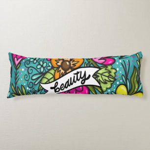 Beauté de Coussin à Jeter avec des Fleurs