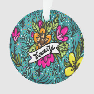 Beauté de Coussin de Jet avec des Fleurs