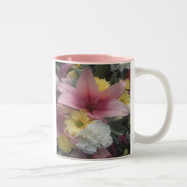 Beauté de la Lily rose de Mug (Droit)