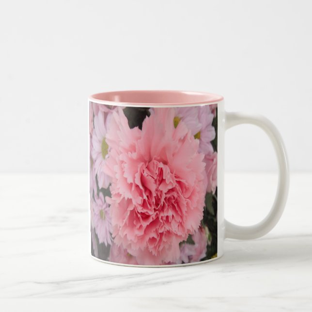 Beauté de l'oeillet rose Mug (Droit)