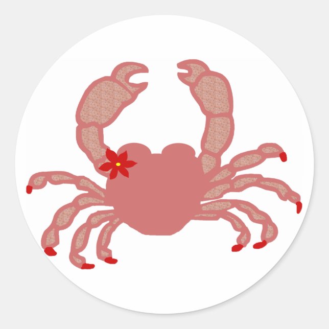 Beauté des autocollants de crabe (Devant)