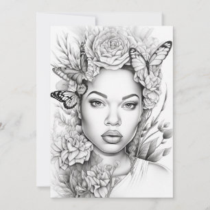 Beauté des papillons Afro   Couleur de votre propr