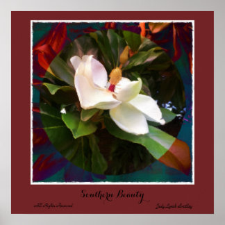 " Beauté du Sud " Poster Magnolia