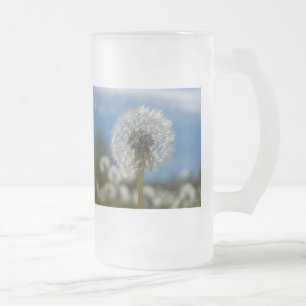 Beauté D'Un Dandelion Frosted Verre Beer Mug