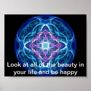 BEAUTÉ EN AFFICHE PSYCHÉDÉLIQUE DE LA VIE