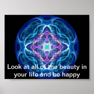 BEAUTÉ EN VIE PSYCHÉDELIQUE POSTER