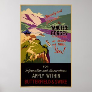 Beauté et grandeur - Les gorges du Yangtze Poster