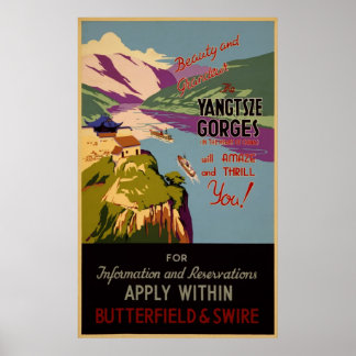 Beauté et grandeur - Les gorges du Yangtze Poster