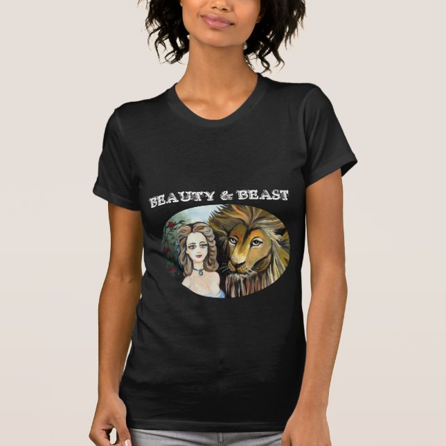 Beauté et T-shirt de bête (Devant)
