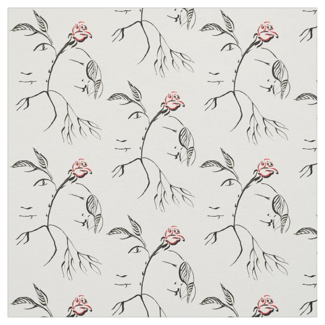 Beauté et tissu rose de bête (Échantillon)