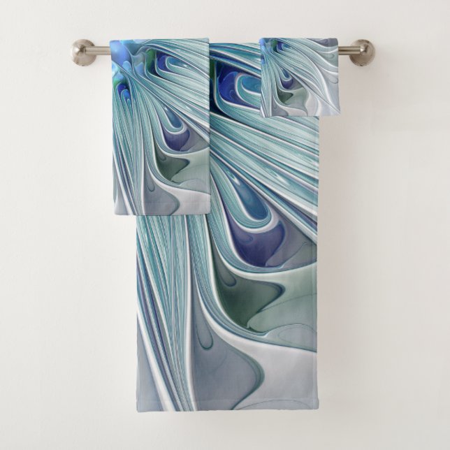 Beauté florale Abstraite moderne Blue Pastel Flowe (En situation)