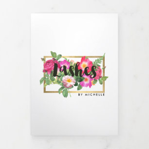 Beauté Florales Lash Extensions Brochure blanche