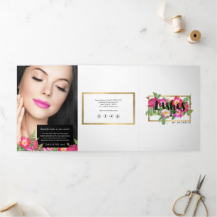Beauté Florales Lash Extensions Brochure blanche