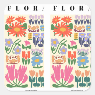 Beauté florissante : Collection de stickers florau