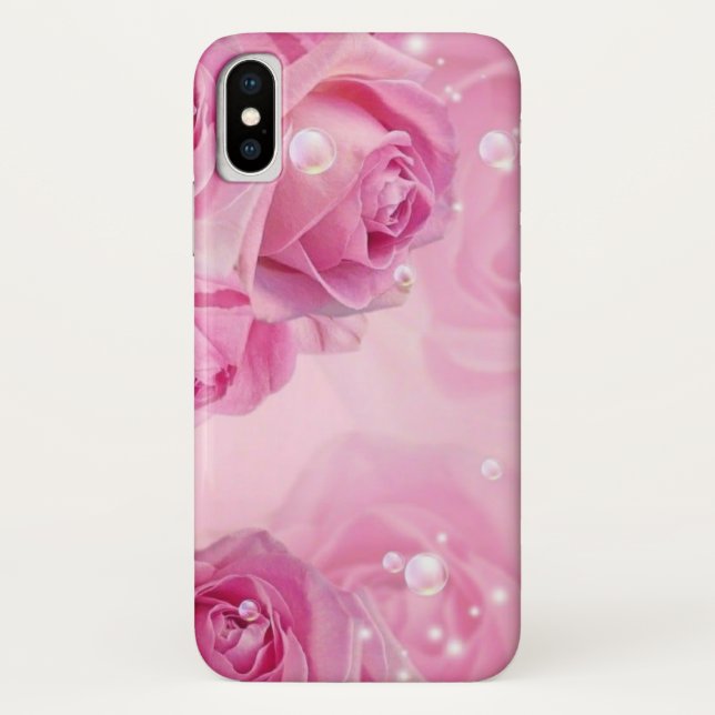 Beauté florissante : coque iphone rose (Dos)