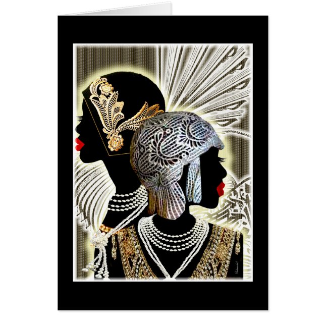 "Beauté intemporelle : Magie de la fille noire" (Devant)