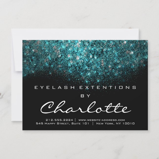 Beauté Lashes Extension Aftercare Instruction Blue (Devant)