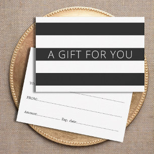 Beauté moderne Black White Stripes